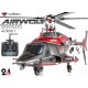 AIRWOLF-200SD3 - Airwolf 200SD3 6CH Multiblades Metal Upgrade Helicopter w/ DEVO 8 Transmitter