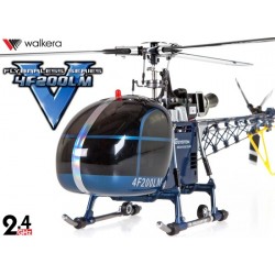 HM4F200LM-DEV7 - Walkera Flybarless tri-pales 3-Axes Gyro Système 6 CH Aluminum Edition RTF - DEVO7 2.4GHz