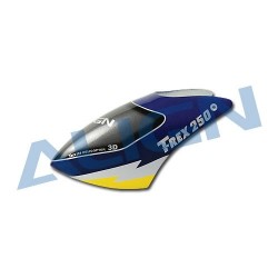 HC2003T - Bulle fibre peinte bleu - T-rex 250