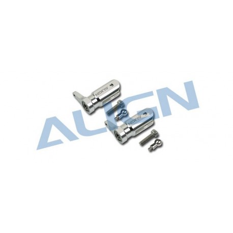 H25003AF - Metal Main Rotor Holder Set/Silver